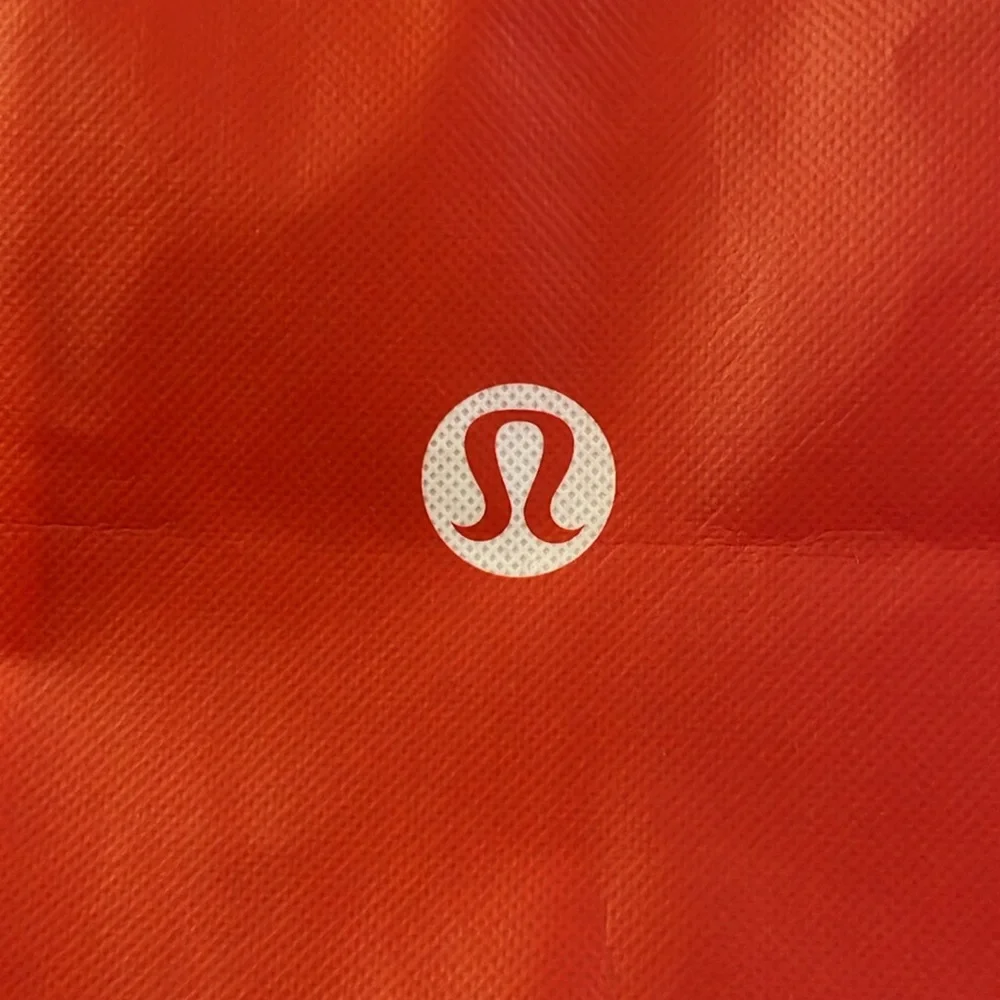 Lululemon Reusable Red & White Tote Bag